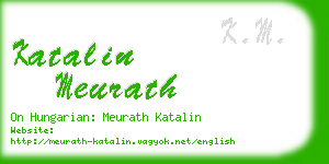 katalin meurath business card